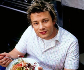 Portrait de grand chef cuisinier : Jamie Oliver